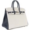 Hermès Birkin 25 Special Order HSS Black / Gris Perle Chevre BPHW