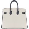 Hermès Birkin 25 Special Order HSS Black / Gris Perle Chevre BPHW