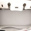 Hermès Birkin 25 Special Order HSS Nata / Gris Perle Chevre BGHW