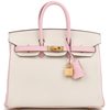 Hermès Birkin 25 Special Order HSS Nata / Rose Sakura Chevre BGHW