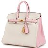 Hermès Birkin 25 Special Order HSS Nata / Rose Sakura Chevre BGHW