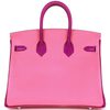 Hermès Birkin 25 Special Order HSS Rose Lipstick / Anemone Chevre PHW