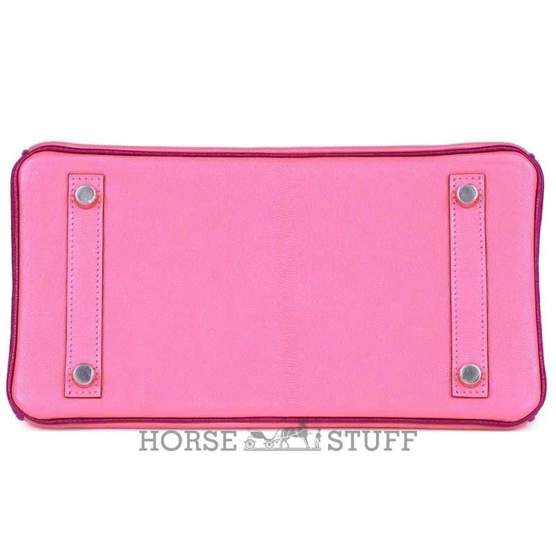 Hermès Birkin 25 Special Order HSS Rose Lipstick / Anemone Chevre PHW