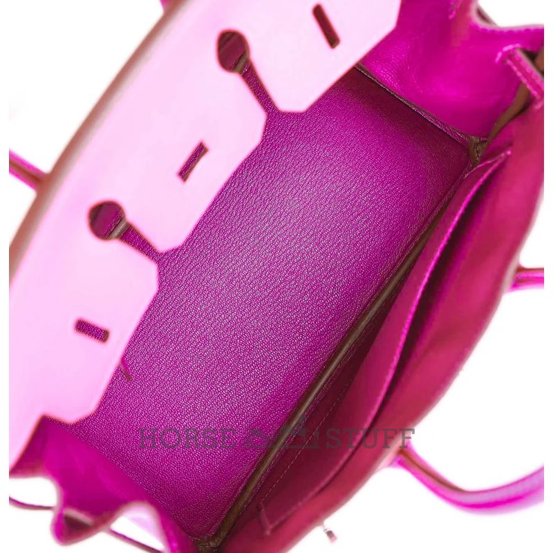 Hermès Birkin 25 Special Order HSS Rose Lipstick / Anemone Chevre PHW
