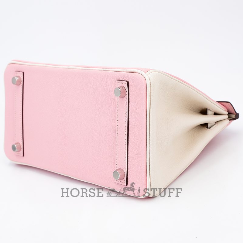 Hermès Birkin 25 Special Order HSS Rose Sakura / Nata Chevre BPHW