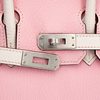 Hermès Birkin 25 Special Order HSS Rose Sakura / Nata Chevre BPHW