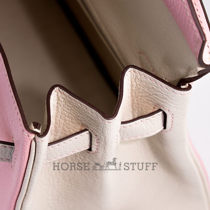 Hermès Birkin 25 Special Order HSS Rose Sakura / Nata Chevre BPHW