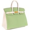 Hermès Birkin 25 Special Order HSS Black / Gris Perle Chevre BPHW