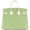 Hermès Birkin 25 Special Order HSS Black / Gris Perle Chevre BPHW