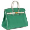 Hermès Birkin 25 Special Order HSS Black / Gris Perle Chevre BPHW