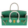 Hermès Birkin 25 Special Order HSS Black / Gris Perle Chevre BPHW