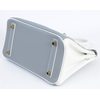 Hermès Birkin 25 Special Order HSS Gris Mouette / White Clemence Permabrass