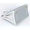 Hermès Birkin 25 Special Order HSS Gris Mouette / White Clemence Permabrass