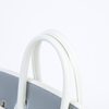 Hermès Birkin 25 Special Order HSS Gris Mouette / White Clemence Permabrass