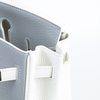 Hermès Birkin 25 Special Order HSS Gris Mouette / White Clemence Permabrass