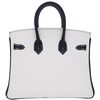 Hermès Birkin 25 Special Order HSS White / Black Clemence PHW