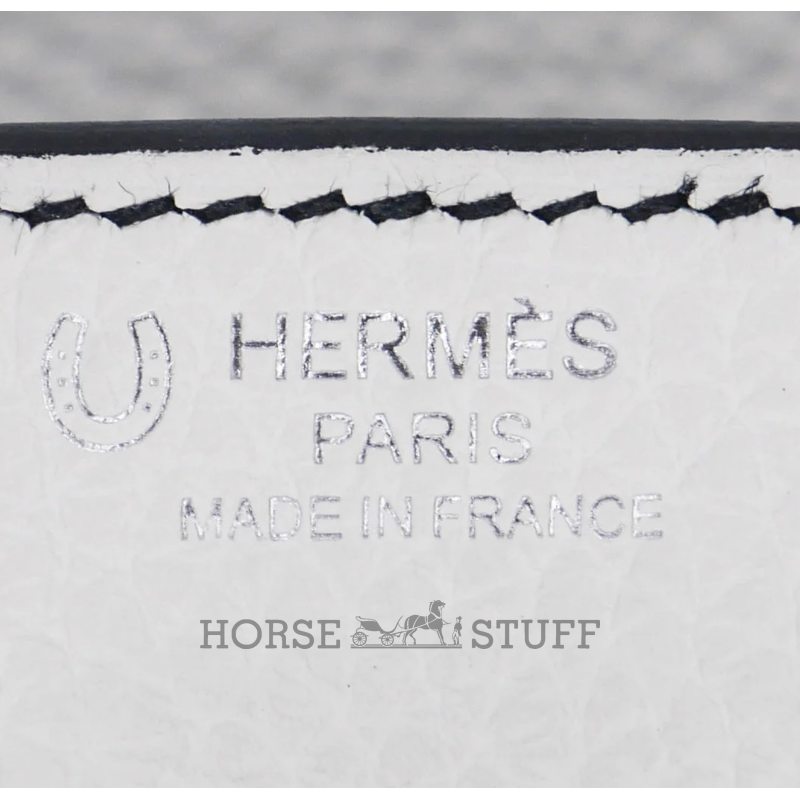 Hermès Birkin 25 Special Order HSS White / Black Clemence PHW