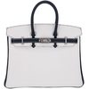 Hermès Birkin 25 Special Order HSS White / Black Clemence PHW