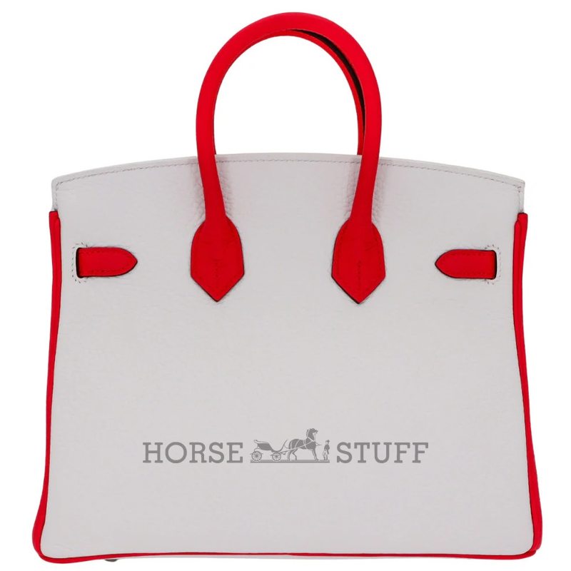 Hermès Birkin 25 Special Order HSS White / Rose Extreme Clemence BPHW