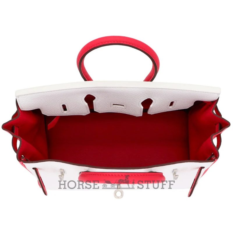 Hermès Birkin 25 Special Order HSS White / Rose Extreme Clemence BPHW