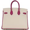 Hermès Birkin 25 Special Order HSS Craie / Rose Pourpre BGHW