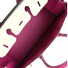 Hermès Birkin 25 Special Order HSS Craie / Rose Pourpre BGHW