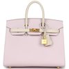 Hermès Birkin Sellier 25 Special Order Mauve Pale / Craie Epsom BGHW