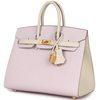 Hermès Birkin Sellier 25 Special Order Mauve Pale / Craie Epsom BGHW