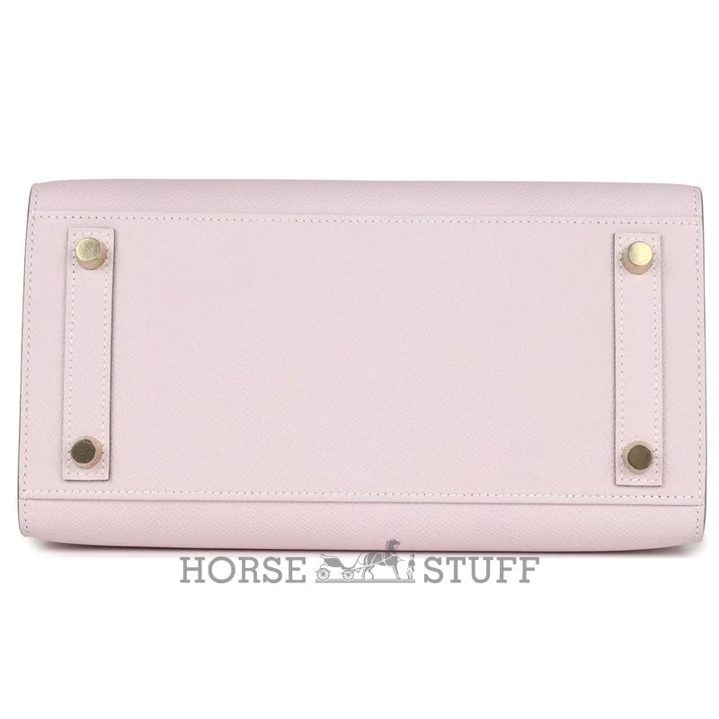 Hermès Birkin Sellier 25 Special Order Mauve Pale / Craie Epsom BGHW