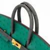 Hermès Birkin 25 Special Order HSS Vert Vertigo / Graphite Ostrich BGHW