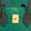 Hermès Birkin 25 Special Order HSS Vert Vertigo / Graphite Ostrich BGHW