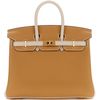 Hermès Birkin 25 Special Order HSS Black / Gris Perle Chevre BPHW