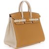 Hermès Birkin 25 Special Order HSS Black / Gris Perle Chevre BPHW