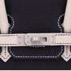 Hermès Birkin 25 Special Order HSS Black / Craie Togo BPHW