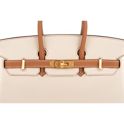 Hermès Birkin 25 Special Order HSS Craie / Gold Togo BGHW