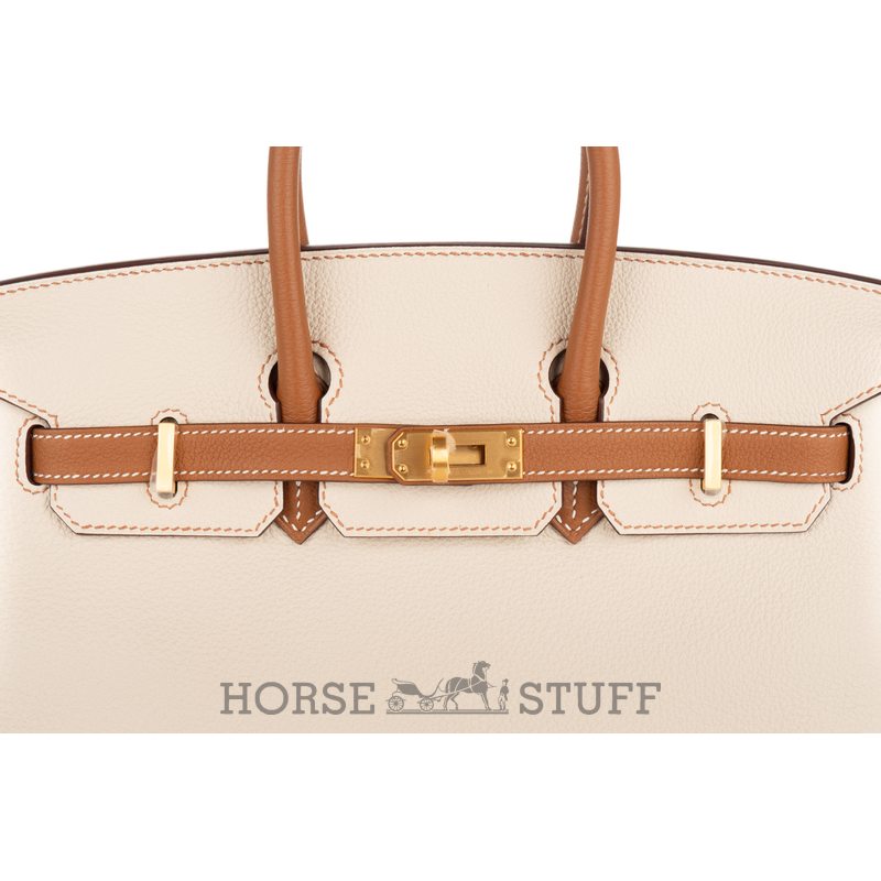 Hermès Birkin 25 Special Order HSS Black / Gris Perle Chevre BPHW