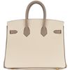 Hermès Birkin 25 Special Order HSS Black / Gris Perle Chevre BPHW
