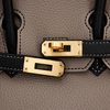 Hermès Birkin 25 Special Order HSS Etain / Black Togo BGHW