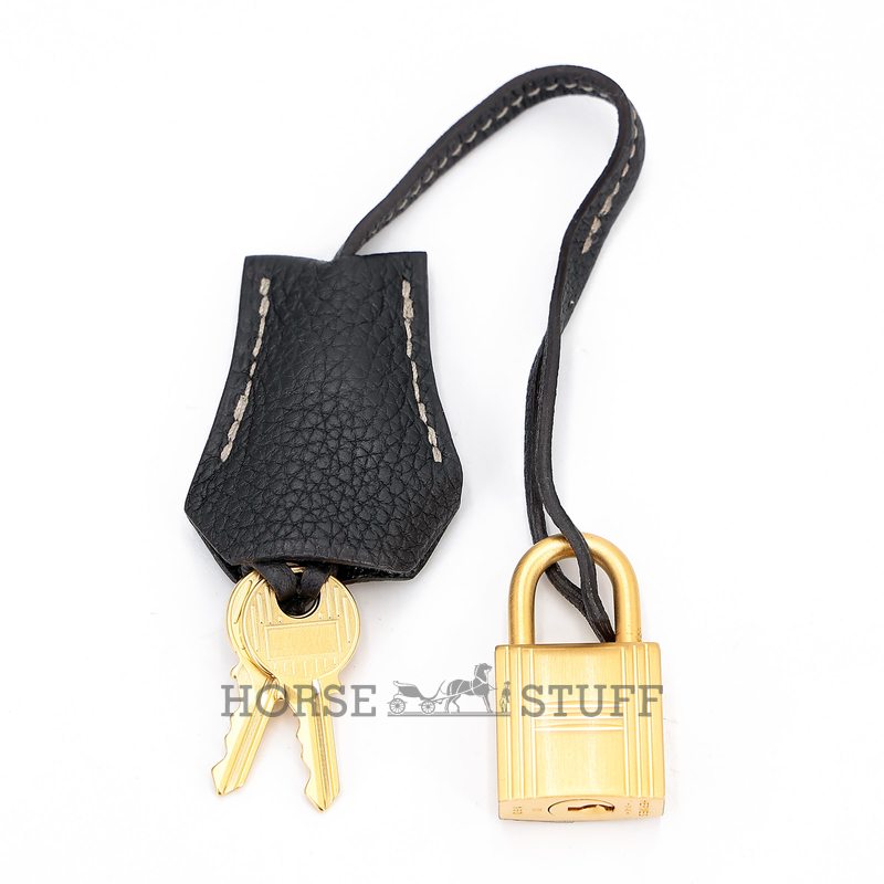 Hermès Birkin 25 Special Order HSS Etain / Black Togo BGHW