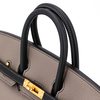 Hermès Birkin 25 Special Order HSS Etain / Black Togo BGHW