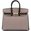 Hermès Birkin 25 Special Order HSS Etain / Black Togo BGHW