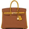 Hermès Birkin 25 Special Order HSS Gold / Jaune Ambre Togo BGHW
