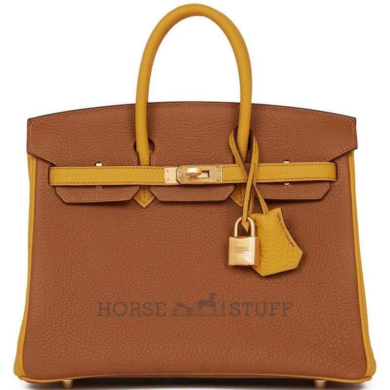 Hermès Birkin 25 Special Order HSS Gold / Jaune Ambre Togo BGHW