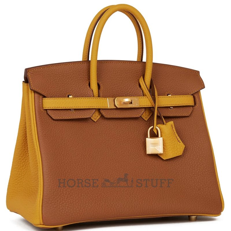 Hermès Birkin 25 Special Order HSS Gold / Jaune Ambre Togo BGHW
