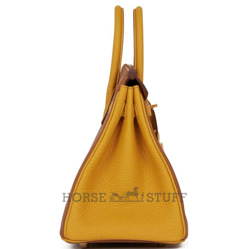 Hermès Birkin 25 Special Order HSS Gold / Jaune Ambre Togo BGHW