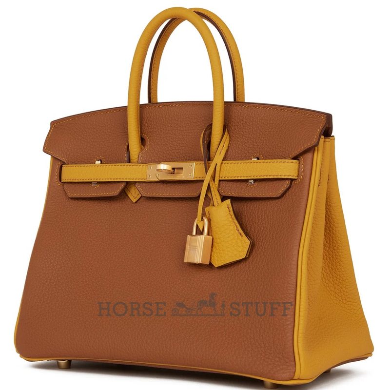 Hermès Birkin 25 Special Order HSS Gold / Jaune Ambre Togo BGHW