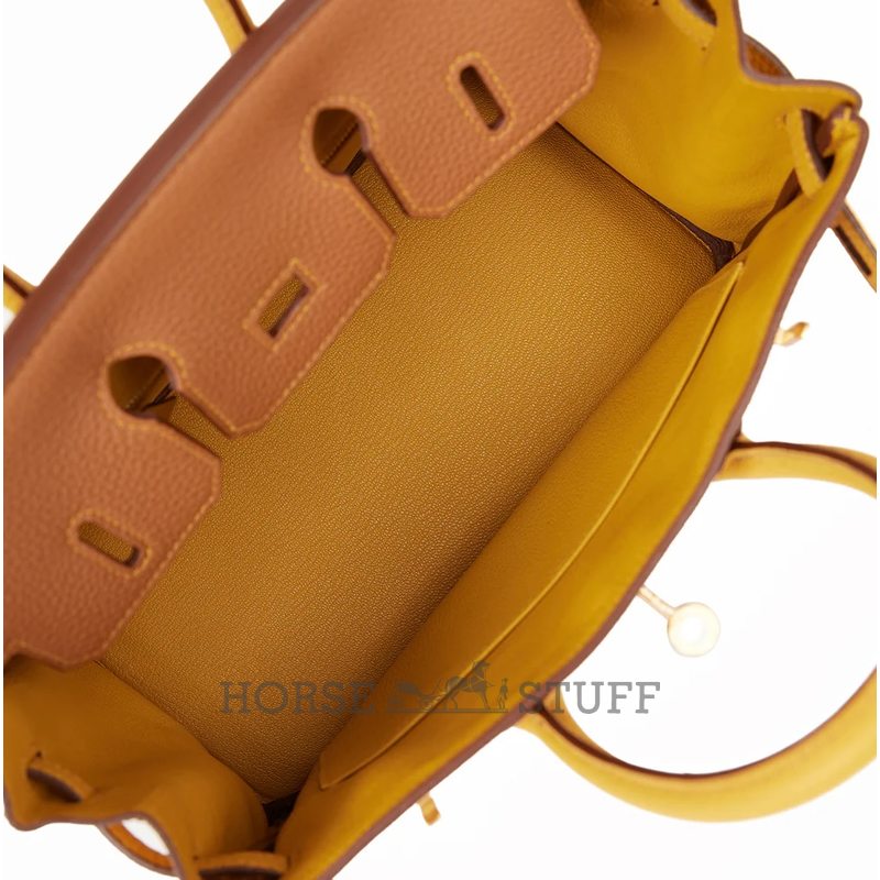 Hermès Birkin 25 Special Order HSS Gold / Jaune Ambre Togo BGHW