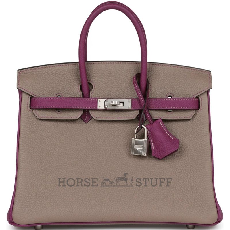 Hermès Birkin 25 Special Order HSS Gris Asphalt / Anemone Togo BPHW