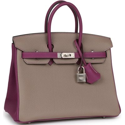 Hermès Birkin 25 Special Order HSS Gris Asphalt / Anemone Togo BPHW