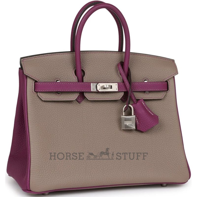 Hermès Birkin 25 Special Order HSS Gris Asphalt / Anemone Togo BPHW